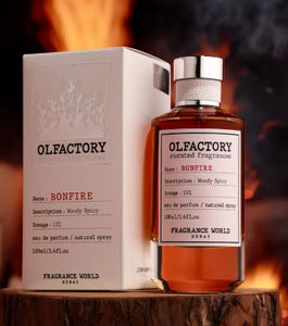 Olfactory Bonfire Fragrance World 100ml 3.4 FL OZ Curated Fragrances