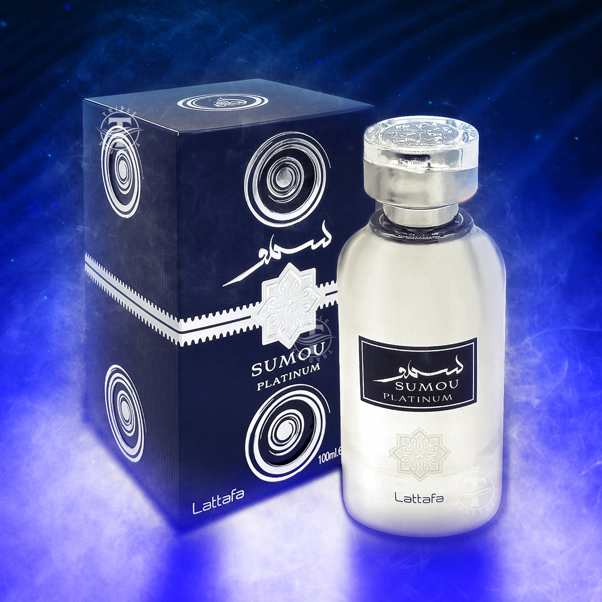 Lattafa Sumou Platinum EDP Spray 3.4oz Fragrances “Dylan Blue