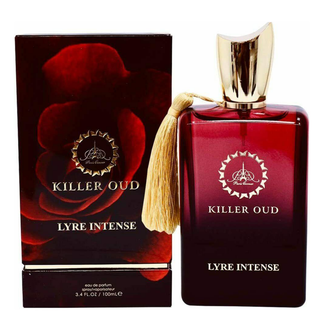 Killer Oud | Lyre Intense | Oriental Perfume By Paris Corner | 3.4 Fl Oz 100ml