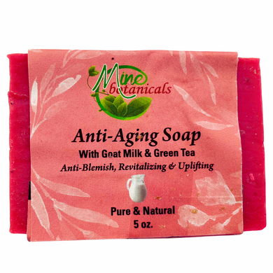 Anti-Aging Soap with Goat Milk & Green Tea by Mine Botanicals 5oz