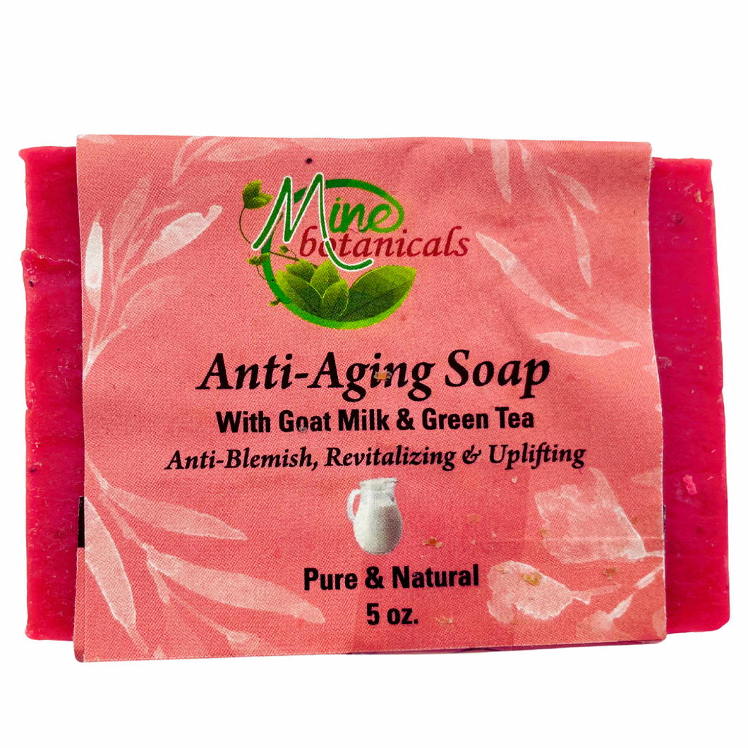 Anti-Aging Soap with Goat Milk & Green Tea by Mine Botanicals 5oz