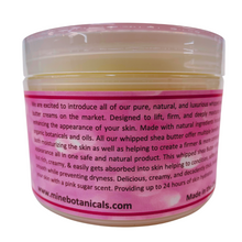 Pink Sugar Whipped Shea Butter with lemon & Coconut Oils 8oz by Mine Botanicals