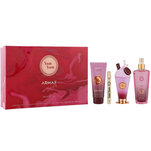 Armaf Delights Yum Yum for Women 4 piece Gift Set (3.4oz EDP, 3.4oz lotion, 8.4oz body mist, 0.34oz travel)