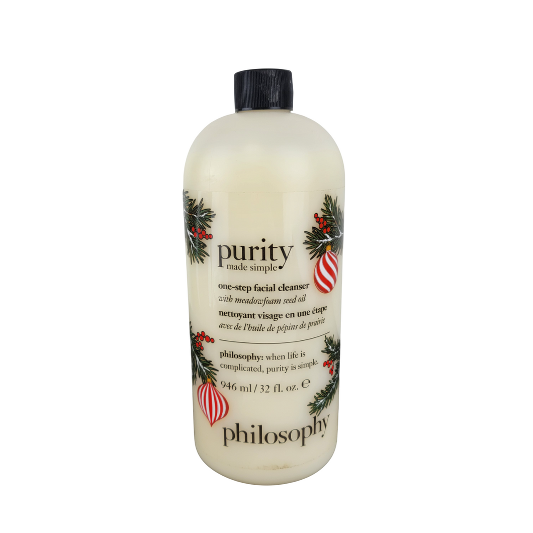 Philosophy Purity Made Simple One-Step Facial Cleanser With Meadowseed Seed Oil HOLIDAY COLLECTION 946 ml 32 fl oz