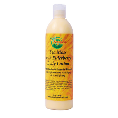 Sea Moss with Elderberry Body Lotion 13oz by Mine Botanicals