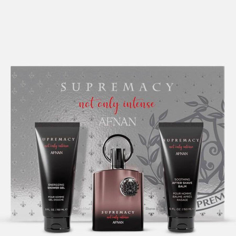 Supremacy Not Only Intense for Men 3 piece Gift Set by Afnan (3.4