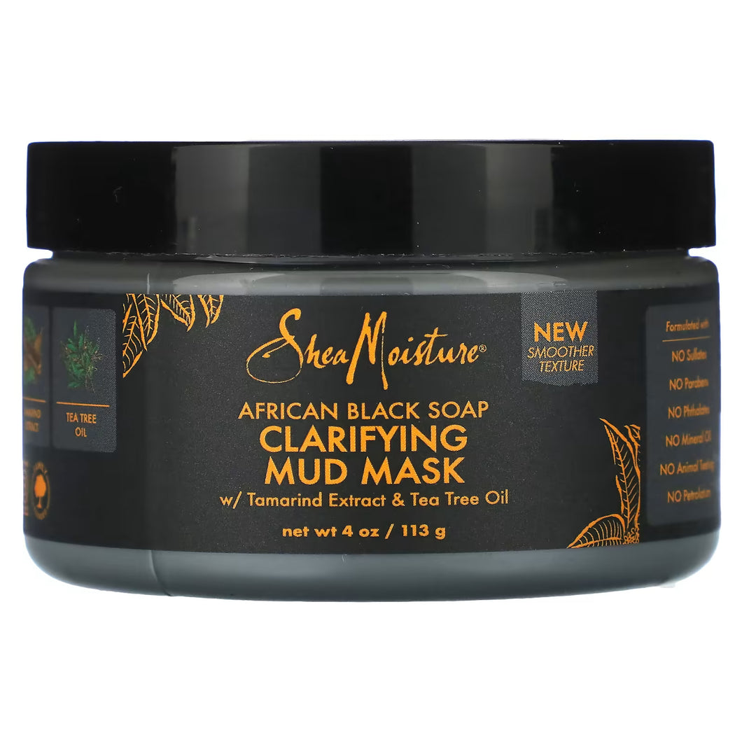 African Black Soap Clarifying Mud Mask By Shea Moisture 4 oz 113 g