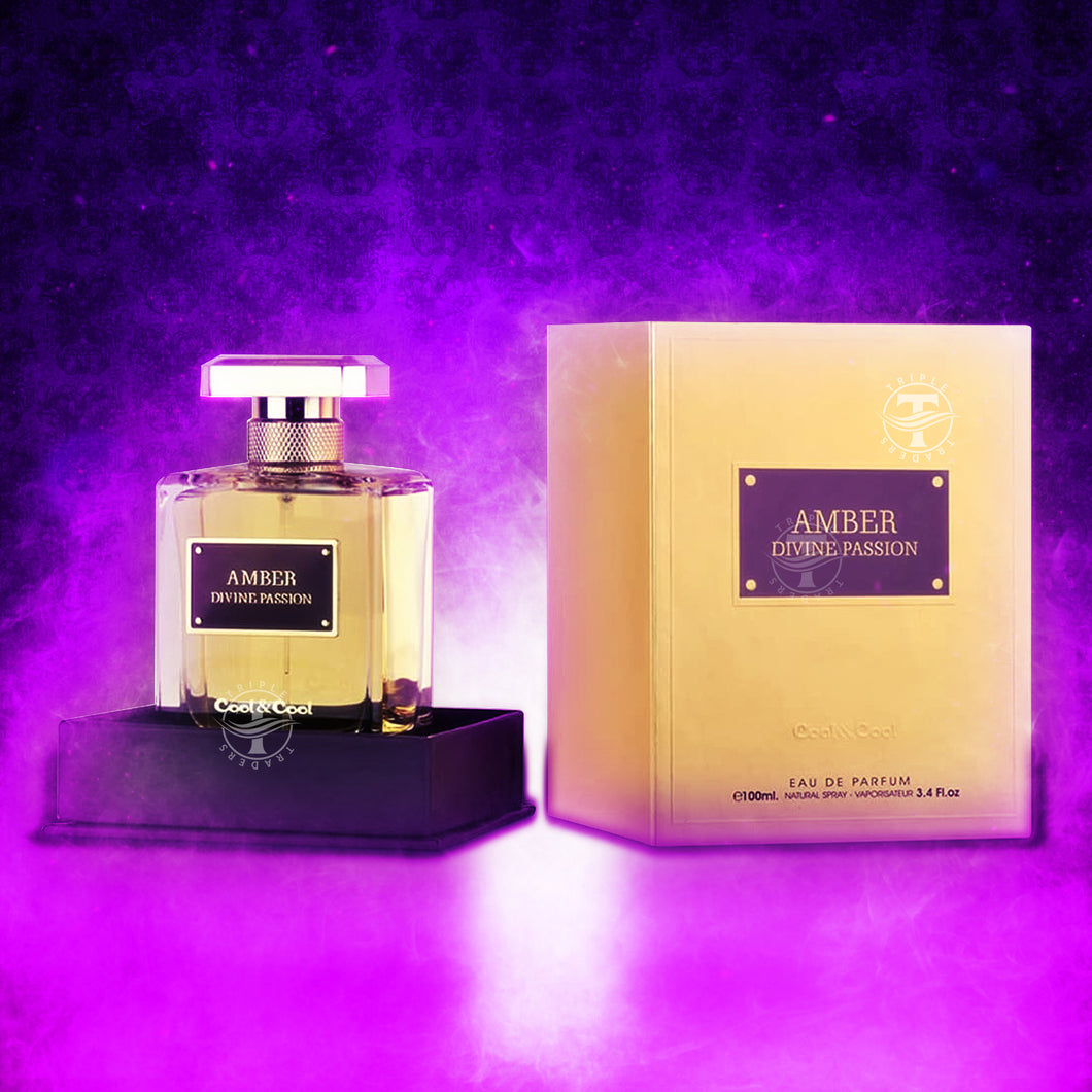 Amber Divine Passion Eau De Parfum By Cool & Cool 100ml 3.4 FL OZ Oriental Perfume