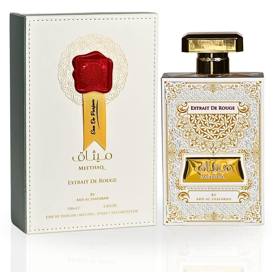 Meethaq Extrait De Rouge Eau De Parfum By Ard Al Zaafaran 3.4 Fl Oz 100 ML