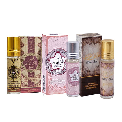 Shams Al Emarat Khususi, Hareem Al Sultan, Pure Oudi Roll On Attar Oil Perfume BY ARD AL ZAAFARAN 3x10ml BUNDLE (Copy)