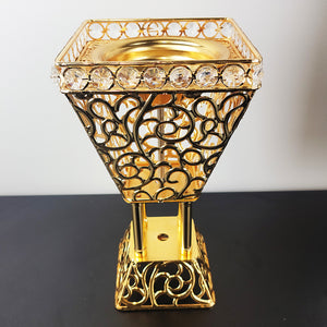 Large Decorative & Elegant Gold Bakhor Bakhoor ( Incense ) Burner