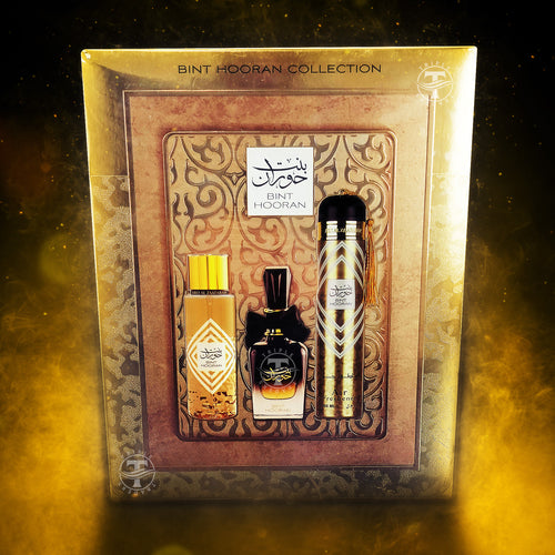 Bint Hooran Collection 3-Piece Gift Set Eau De Parfum / Air Freshener / Mist By Ard Al Zaafaran