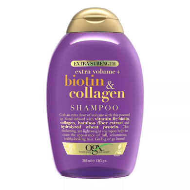 OGX Extra Strength Biotin & Collagen Shampoo 385ML 13 FL OZ