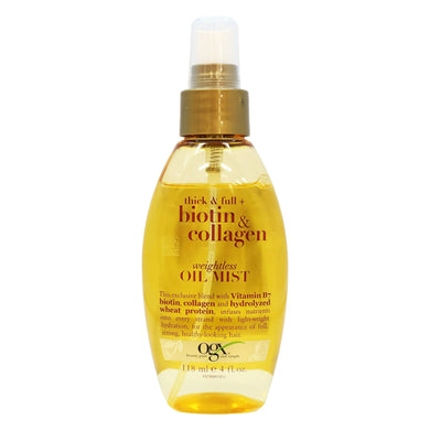 OGX Think & Full Biotin & Collagen Weightless Oil Mist 4 fl oz 118 ml