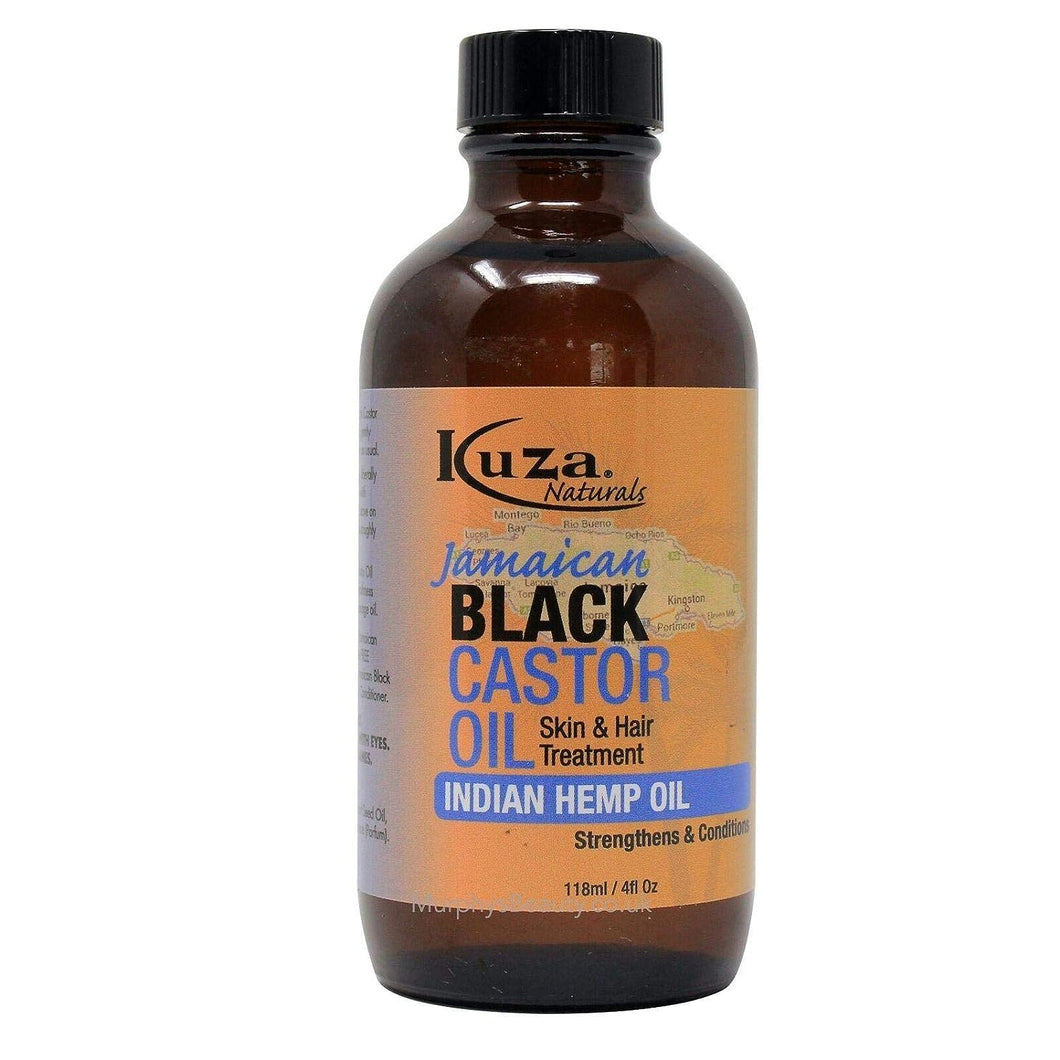 Kuza Jamaican Black Castor Oil With Indian Hemp Oil for Skin & Hair 118ml / 4 fl oz