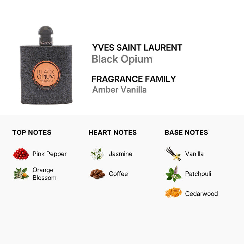 Yves Saint Laurent Black Opium for Women Eau De Parfum Spray 90ml/3.0o – Triple Traders