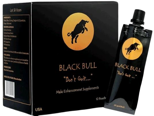 Black Bull Male Enchancing Supplement 12x Pouches exp 2027