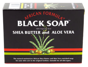 Black Soap Shea Butter & Aloe Vera 3.5 oz By African Formula Made In Jordan