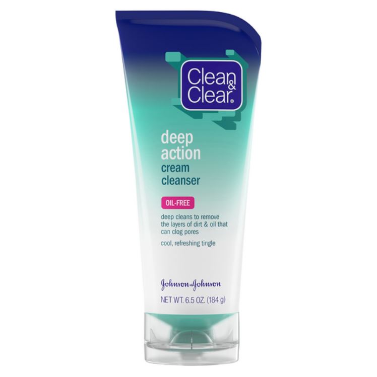 Clean & Clear Deep Action Cream Cleanser  6.5 fl. oz (184g)