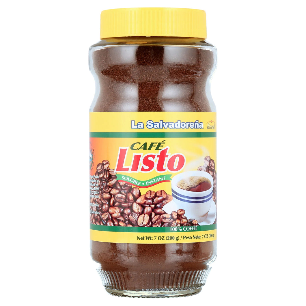 La Salvadorena Cafe Listo Instant 100% Coffee 7 oz