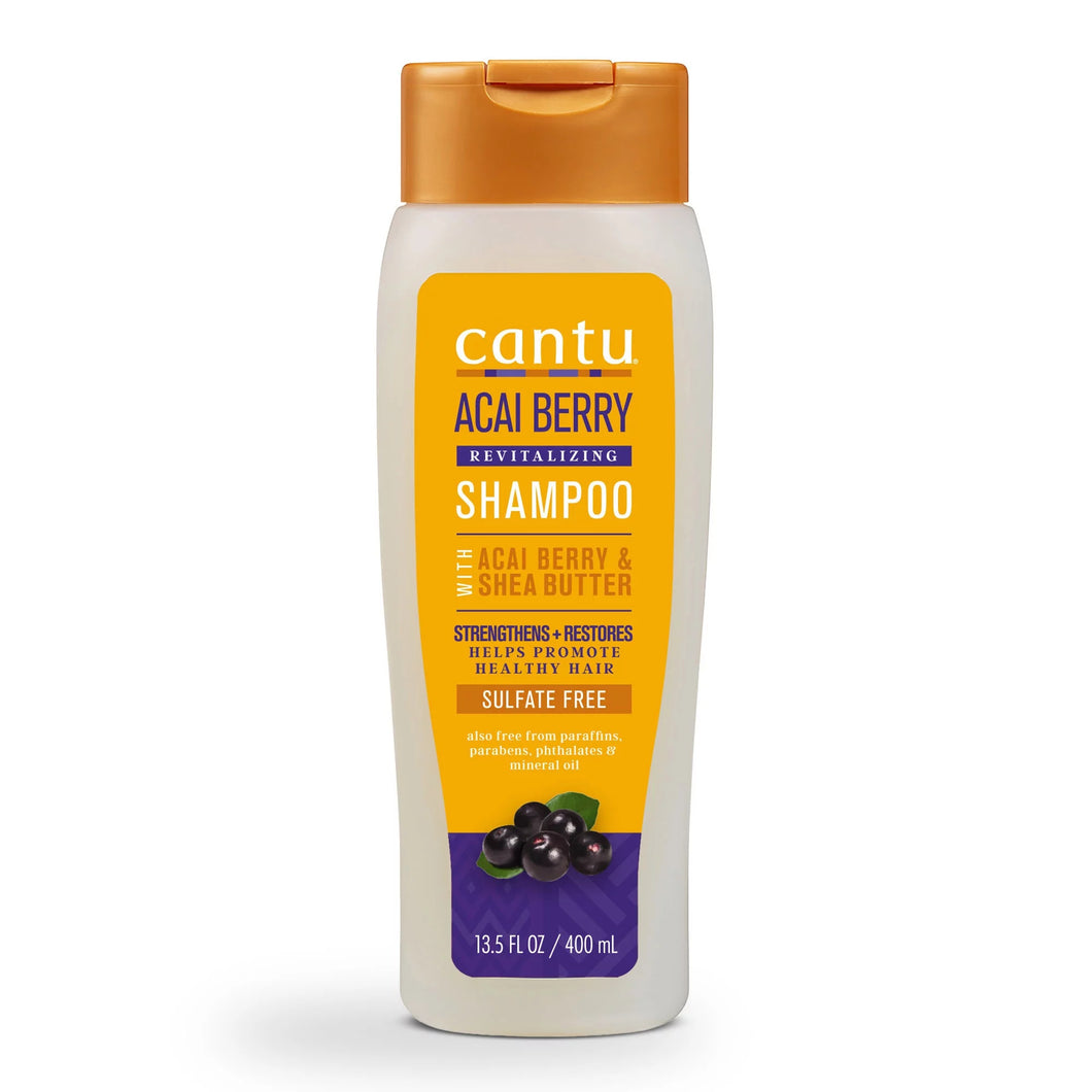 Cantu Acai Berry Revitalizing Shampoo 13.5 FL OZ 400ml Sulfate-Free