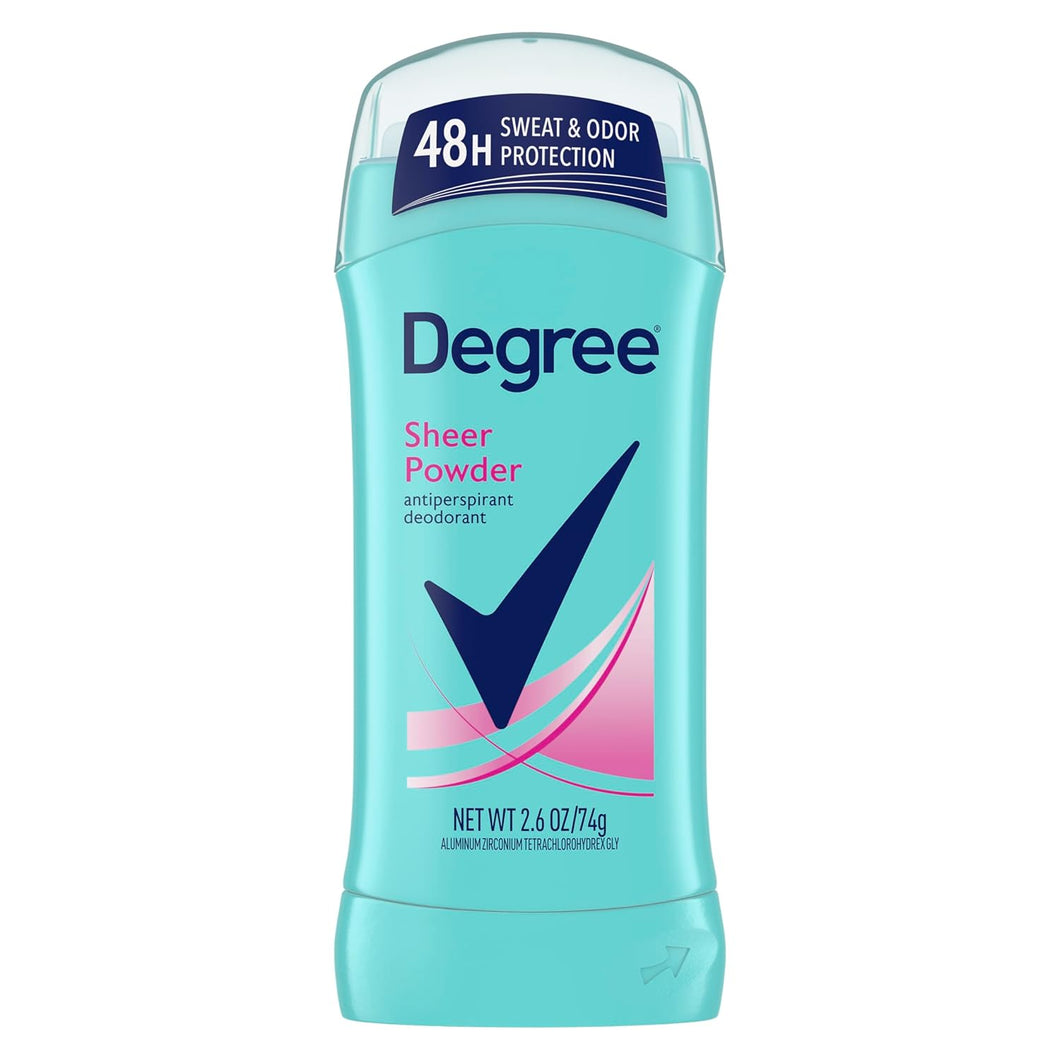 Degree Sheer Powder Antiperspirant Deodorant 2.6 oz (74g) 48H Sweat & Odor Protection