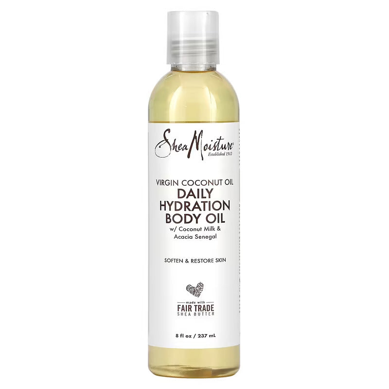 Daily Hydration Body Oil With Coconut Milk & Acacia Senegal By Shea Moisture 8 FL OZ 237 ML