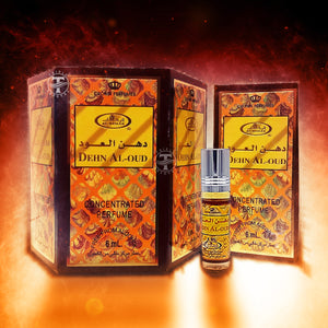 Dehn AL-Oud - Crown Perfumes - 6 Pieces of Concentrated Oil Perfumes - 6ml each