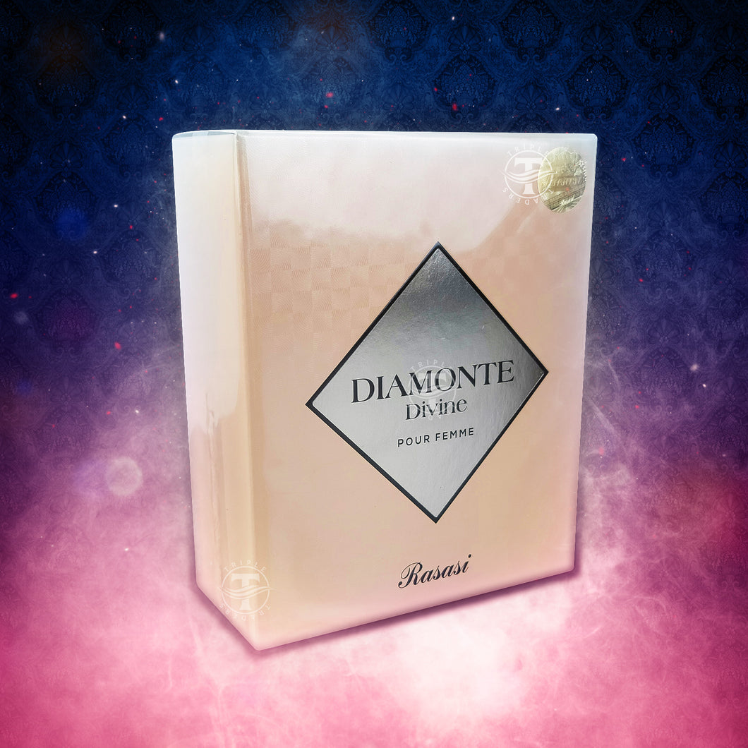 Diamonte Divine Pour Femme Eau De Parfum by Rasasi 100ml 3.4 FL OZ