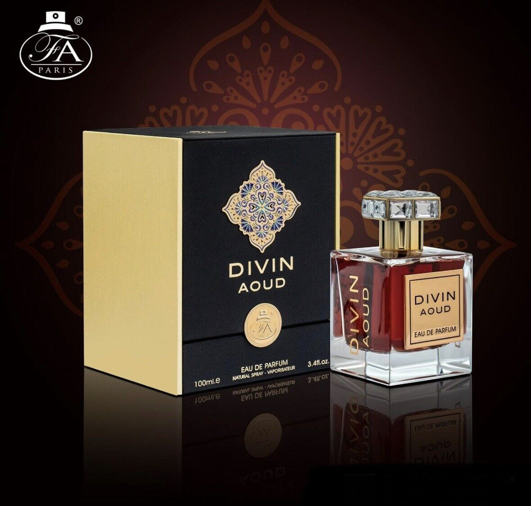 Divin Aoud Eau De Parfum By Fa Paris Fragrance World 100ml 3.4FL OZ