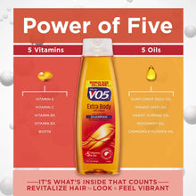Extra  Body With Collagen Volumizing Shampoo For Body & Bounce +5 Vitamins &  Oils 15 fl oz By Alberto Vo5