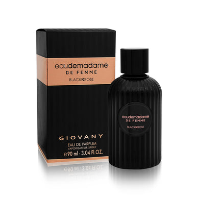 Eaudemadame De Femme Black N Rose Giovany Eau De Parfum 90ml 3.04 FL OZ By Fragrance World