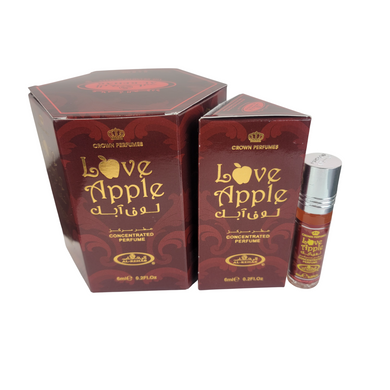 6X PIECES OF LOVE APPLE Concentrated Perfumes - Al Rehab Crown Perfumes ( 6ml  x 6 )