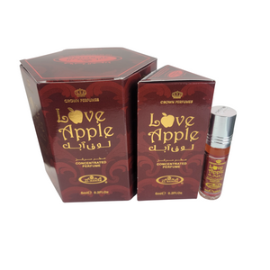 6X PIECES OF LOVE APPLE Concentrated Perfumes - Al Rehab Crown Perfumes ( 6ml  x 6 )