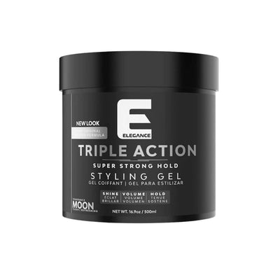 Elegance Triple Action Super Strong Hold Styling Gel 8.45 OZ 250ML