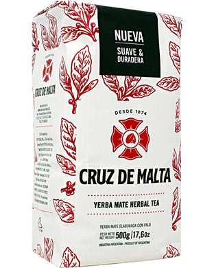 Suave & Duradera Cruz De Malta Yerba Mate Herbal Tea 17.6 oz 500g Made In Argentina