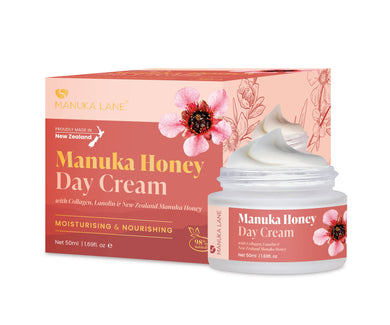 Manuka Honey Day Cream with Collagen, Lanolin & New Zealand Manuka Honey (50ml)