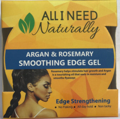 All I Need Naturally Argan & Rosemary Smoothing Edge Gel 2oz 59ml