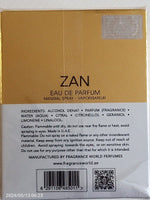 Zan Eau De Parfum by Fragrance World 100ml 3.4 FL OZ