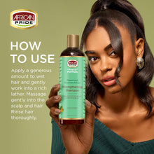 Peppermint & Sage Strengthening Shampoo 12 FL OZ By African Pride "Feel It" Formula