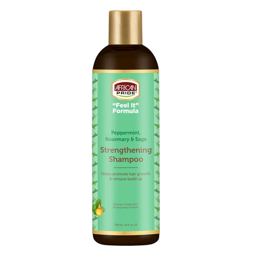 Peppermint & Sage Strengthening Shampoo 12 FL OZ By African Pride 