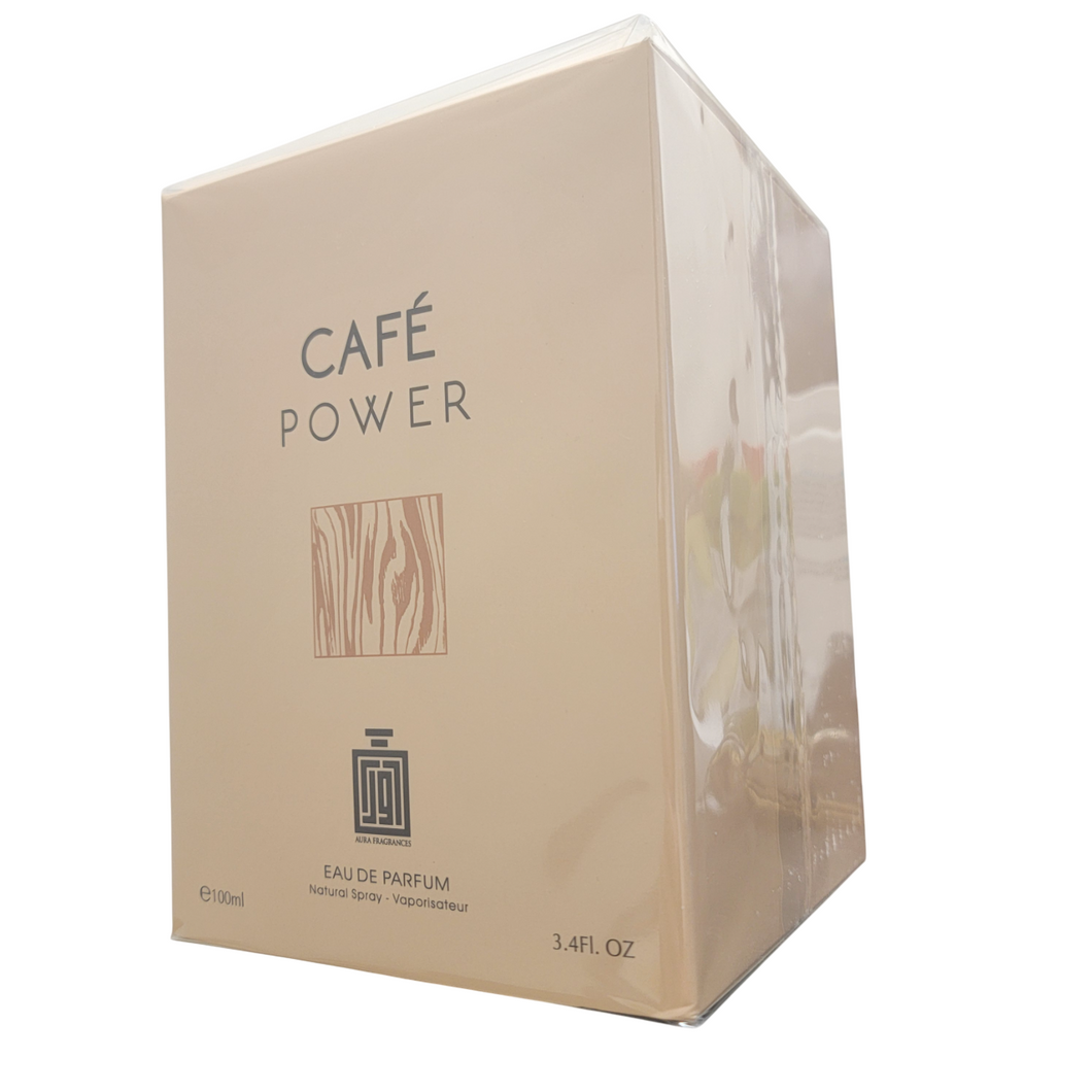 Cafe Power Eau De Parfum By Aura Fragrances 100ml 3.4 FL OZ