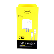 Fast Charger Set 25W for Lightning By Gook - Model G008