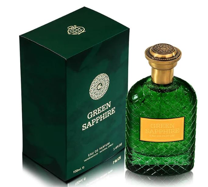 Green Sapphire Eau De Parfum by Fragrance World 100ml 3.4 FL OZ