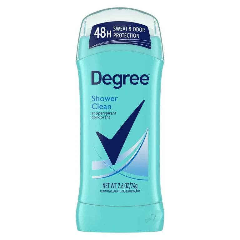 Degree Shower Clean Antiperspirant Deodorant 2.6 oz (74g) 48H Sweat & Odor Protection