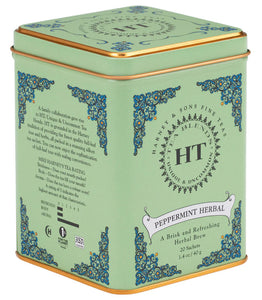 Peppermint Herbal Tea 20X Sachets By Harney & Sons Fine Teas 1.4 oz 40g