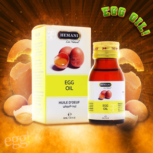 Hemani Live Natural - Egg Oil - Huile D'Oeuf - 30ml