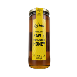 Raw & Unfiltered Honey 100% Pure U.S. Grade A - By Balim 22oz (625 g) Product of Germany