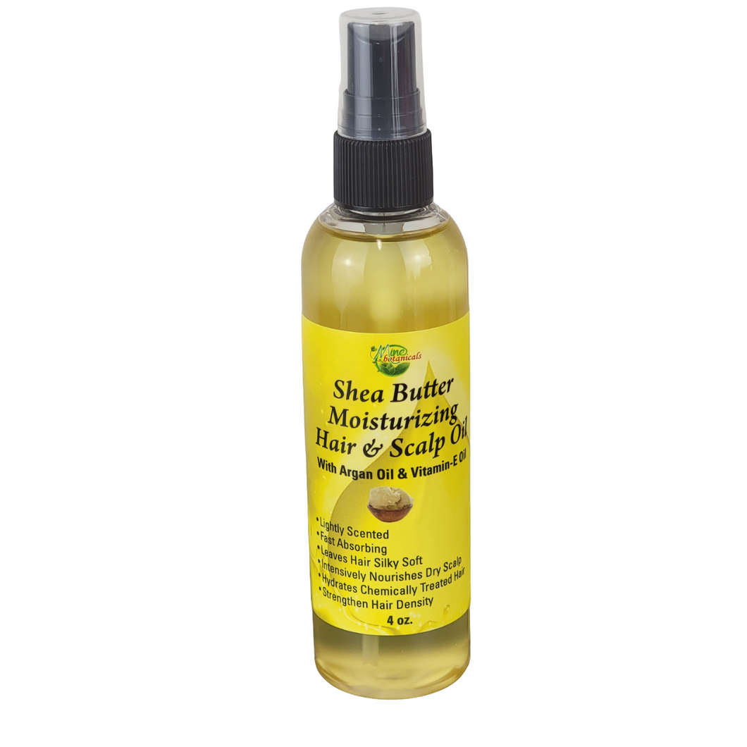 Shea Butter Moisturizing Hair & Scalp Oil 4 oz By Mine Botanicals