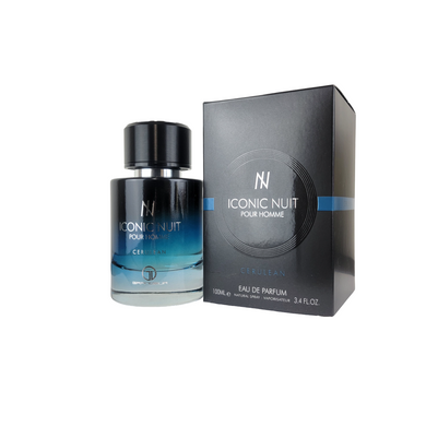 Iconic Nuit Pour Homme Cerulean Eau De Parfum By Grandeur Elite 100ml 3.4 FL OZ